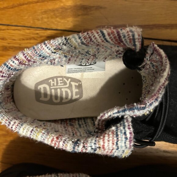 Hey Dude Shoes - Wendy Gray Wooly Twill Fold Boots - Size: 7 - Picture 8 of 15